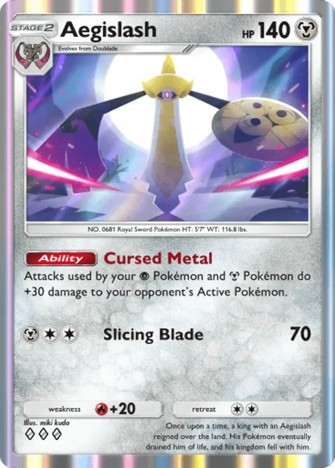 Aegislash-Karte von miki kudo