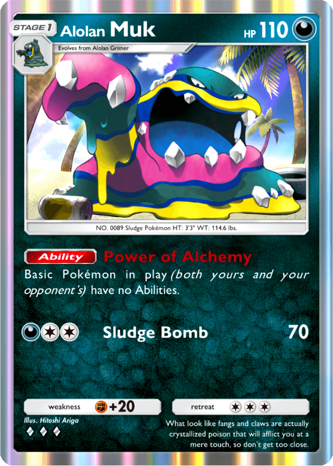 Alolan Muk (b2-097) card in Pokémon TCG Pocket