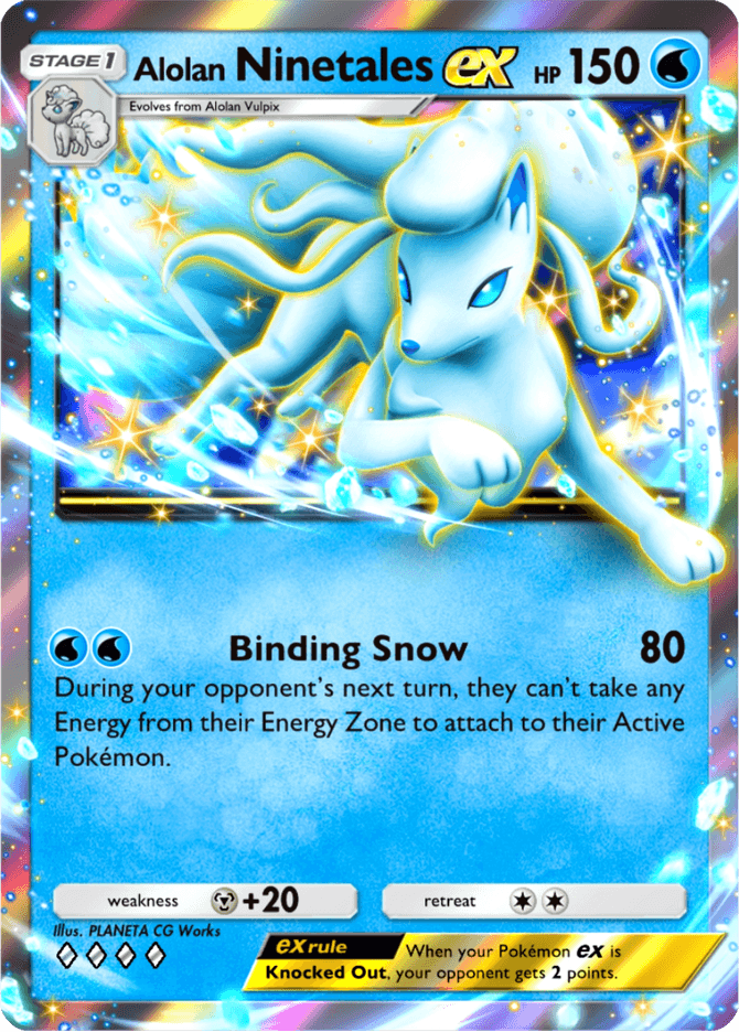 Alolan Ninetales ex (b2-029) card in Pokémon TCG Pocket