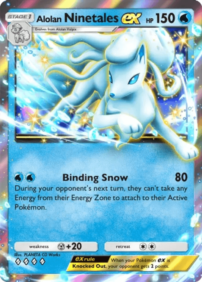 Alolan Ninetales ex (b4b-056) card in Pokémon TCG Pocket
