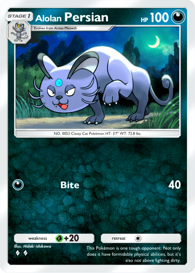 Alolan Persian (b2-095) card in Pokémon TCG Pocket