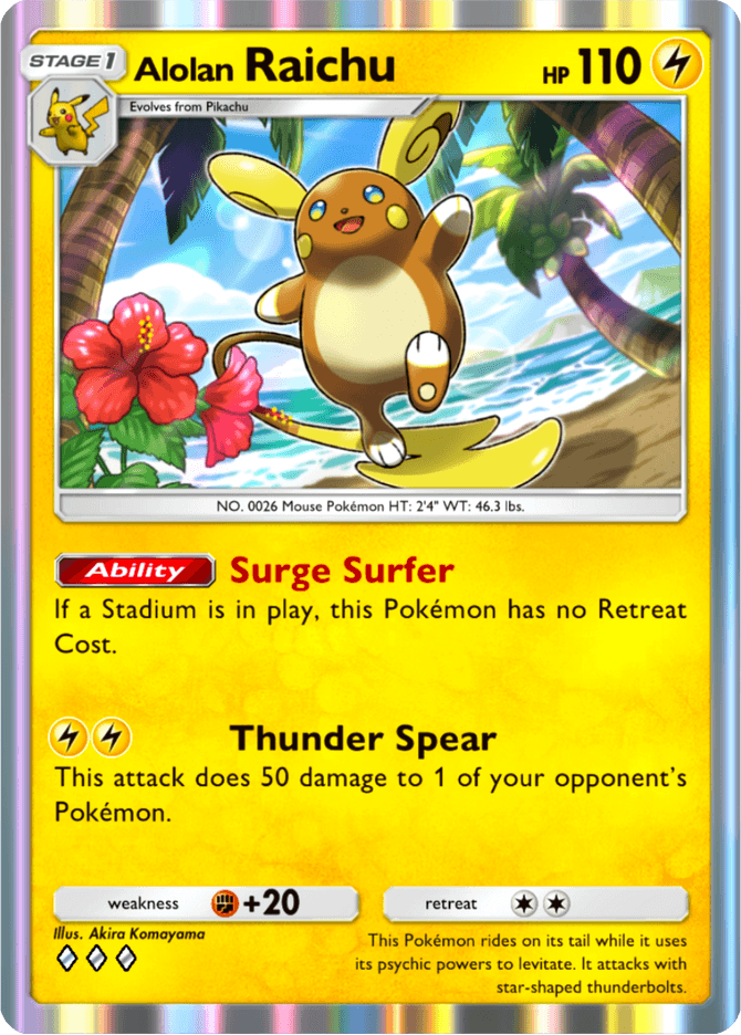 Alolan Raichu (b2-050) card in Pokémon TCG Pocket