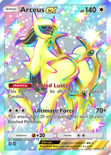 Arceus ex (b1-328) card in Pokémon TCG Pocket
