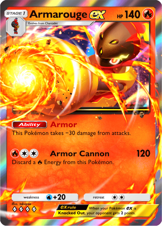 Armarouge ex (b2a-020) card in Pokémon TCG Pocket