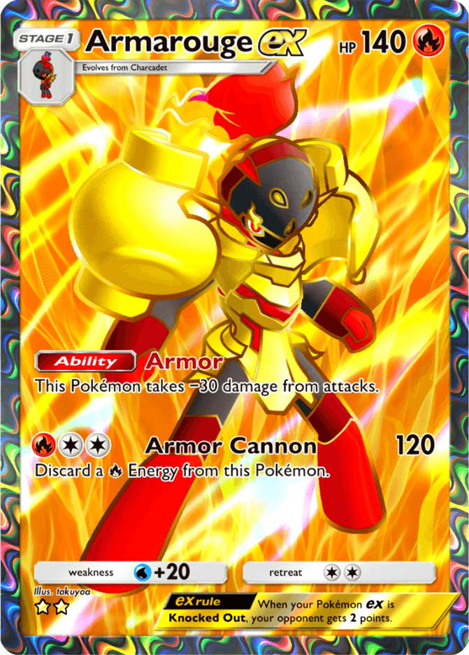 Armarouge ex (b2a-101) card in Pokémon TCG Pocket