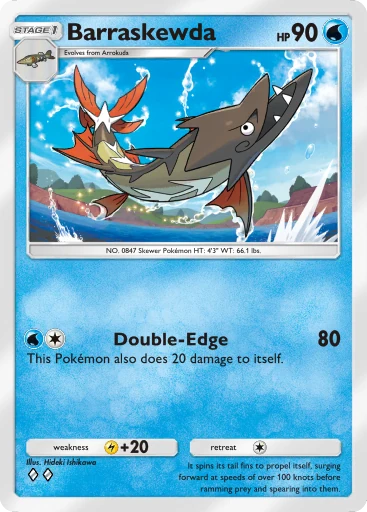 Barraskewda (b1-079) card in Pokémon TCG Pocket
