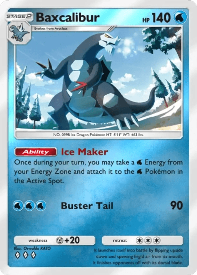 Baxcalibur card by Oswaldo KATO