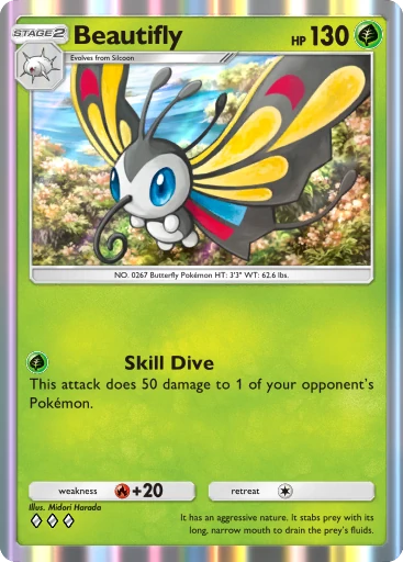 Beautifly (b1-005) card in Pokémon TCG Pocket