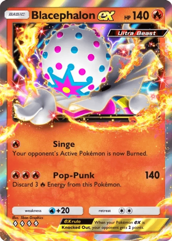Blacephalon ex (b4b-045) card in Pokémon TCG Pocket
