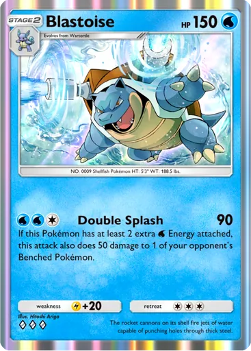 Blastoise (b1a-019) card in Pokémon TCG Pocket