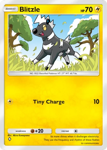 Blitzle (b1-090) card in Pokémon TCG Pocket