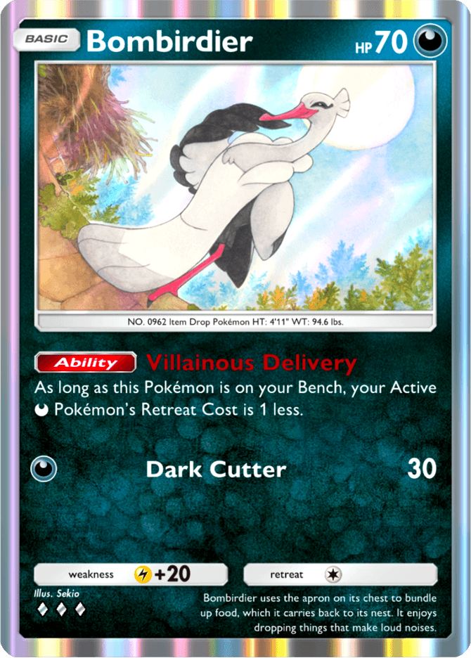 Bombirdier card by Sekio