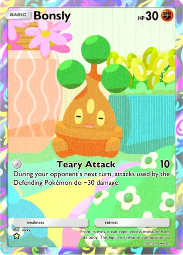 Bonsly (b3-168) card in Pokémon TCG Pocket