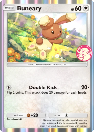 Buneary (pb-019) card in Pokémon TCG Pocket