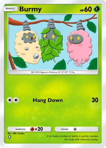 Burmy (b1a-009) card in Pokémon TCG Pocket