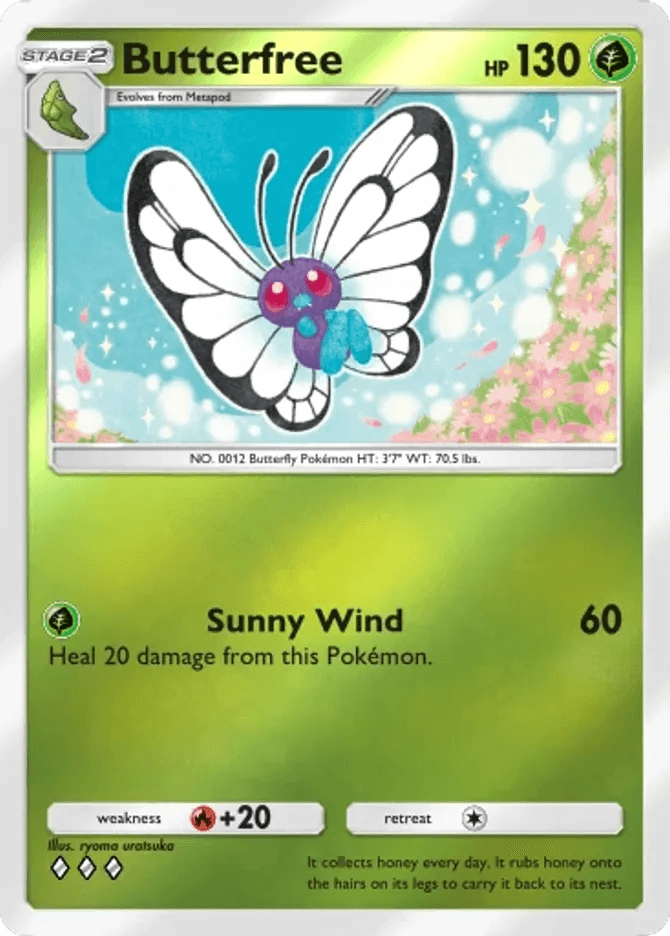 Butterfree card by ryoma uratsuka