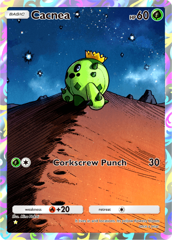 Cacnea card by Mina Nakai