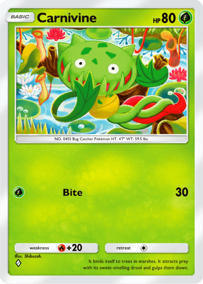 Carnivine (B3-014) — Pokémon TCG Pocket Card | PocketCards.net
