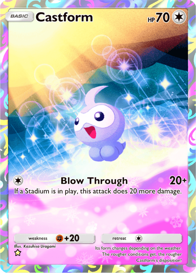 Castform card by Kazuhisa Uragami