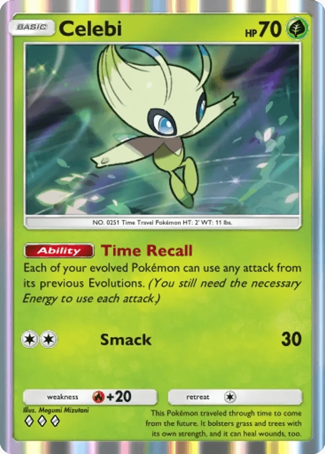 Celebi card by Megumi Mizutani