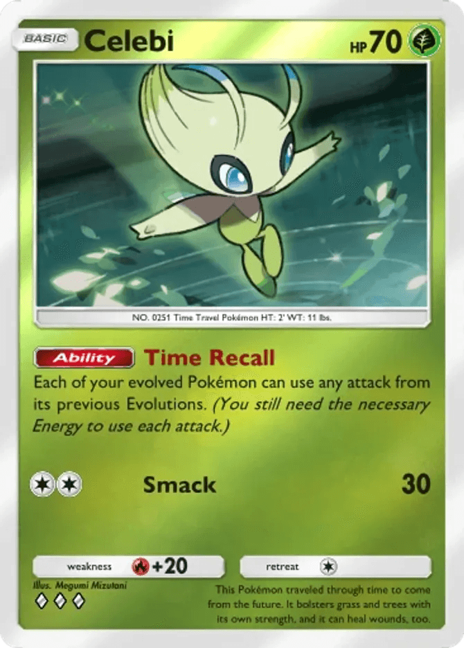 Celebi card by Megumi Mizutani