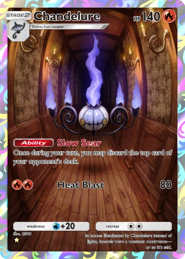 Chandelure (b1-231) card in Pokémon TCG Pocket