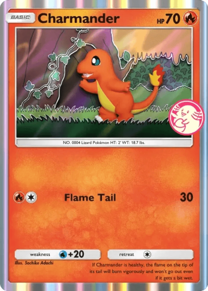 Charmander card by Sachiko Adachi