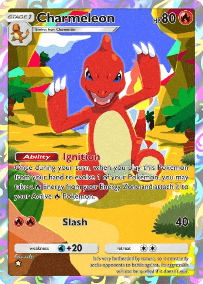 Charmeleon card by Jerky