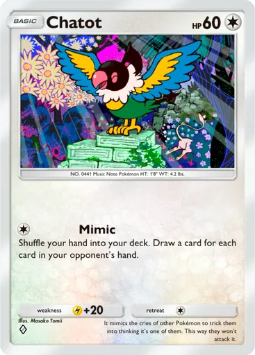 Chatot (a1a-062) card in Pokémon TCG Pocket