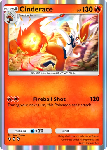 Cinderace Cards Pokmon TCG Pocket | PocketCards.net Cinderace Cards Pokmon TCG Pocket | PocketCards.net