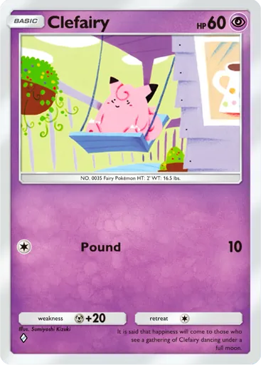 Clefairy (a3a-022) card in Pokémon TCG Pocket