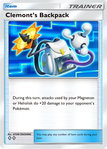 Clemont's Backpack (b1a-066) card in Pokémon TCG Pocket