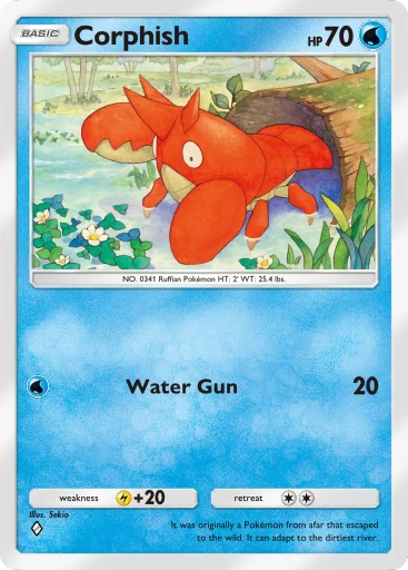 Corphish (b1-058) card in Pokémon TCG Pocket