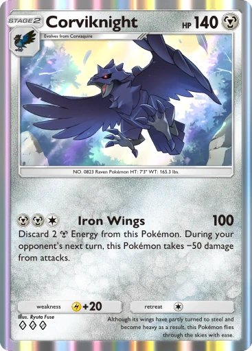 Corviknight (b1-175) card in Pokémon TCG Pocket