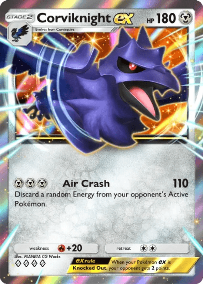 Corviknight ex (b4b-167) card in Pokémon TCG Pocket