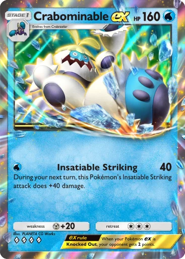 Crabominable ex (a4b-121) card in Pokémon TCG Pocket