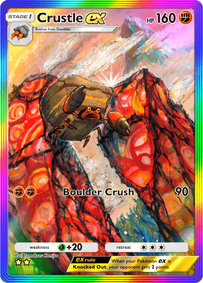 Carta de Crustle ex por Tomokazu Komiya