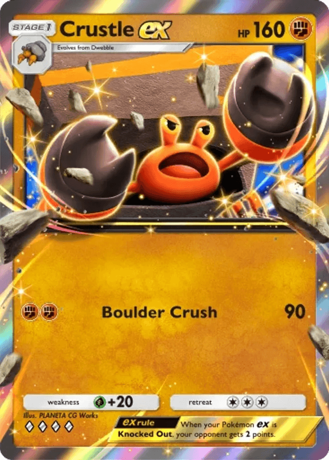 Crustle ex (b4b-133) card in Pokémon TCG Pocket