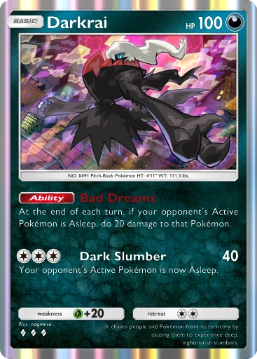 Darkrai card from Mega Shine (B2b)