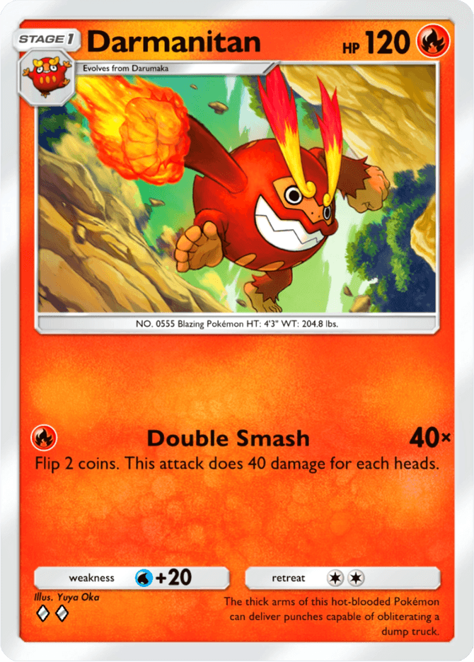 Darmanitan card by Yuya Oka