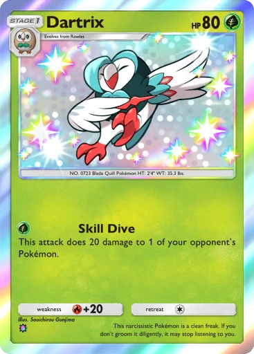 Dartrix (b1-291) card in Pokémon TCG Pocket