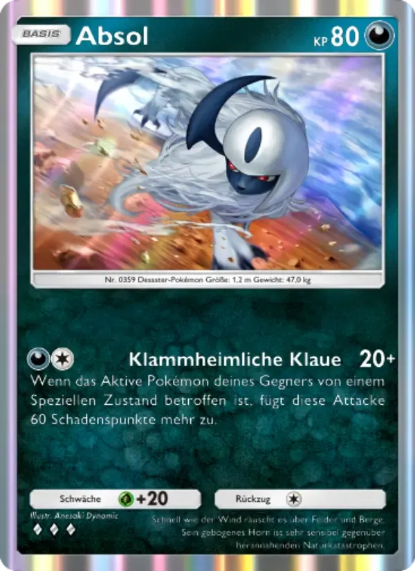 Absol card in German