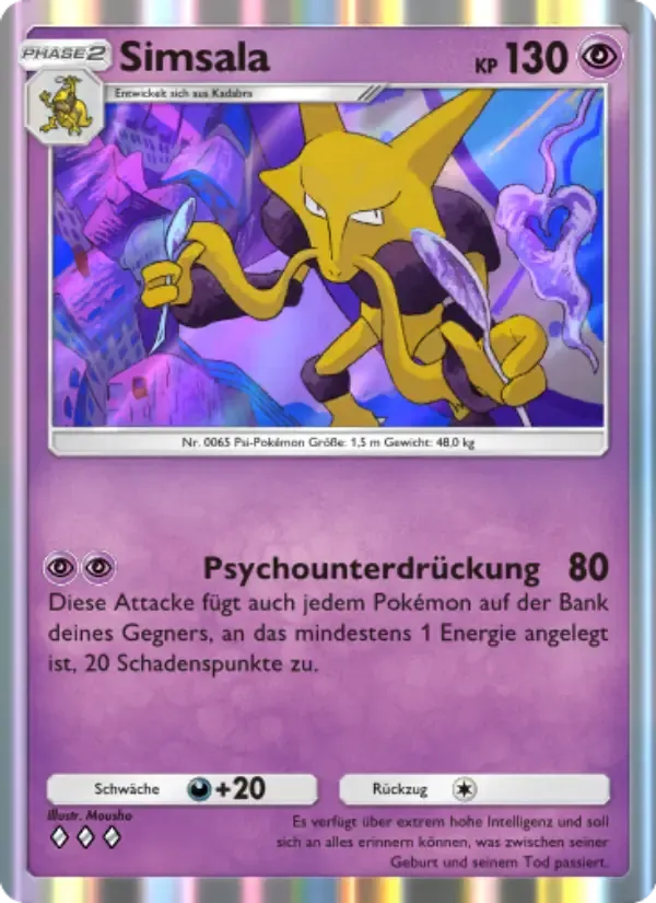 Alakazam card in German