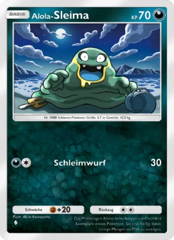 Alolan Grimer card in German