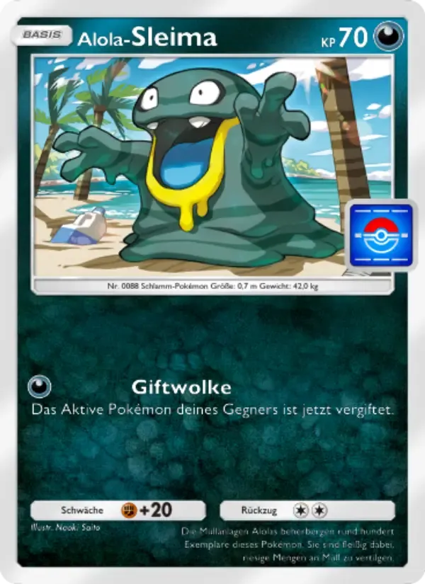 Alolan Grimer card in German