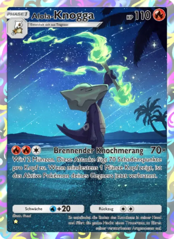 Alolan Marowak card in German