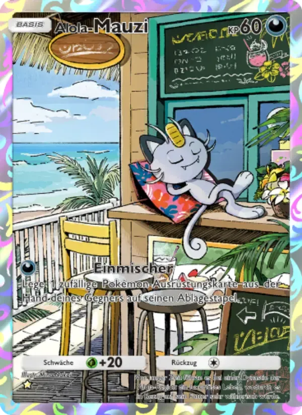 Alolan Meowth card in German
