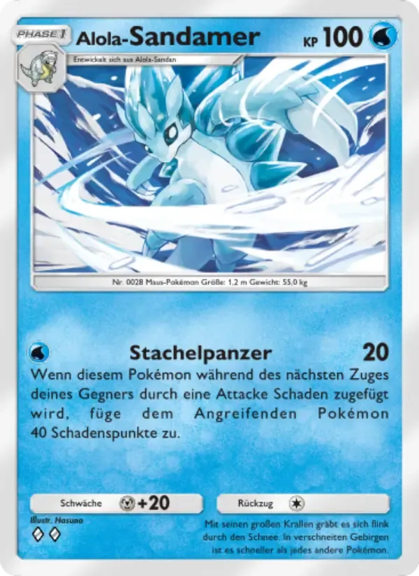 Alolan Sandslash card in German