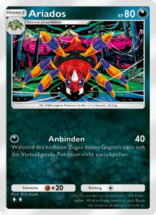 Ariados card in German