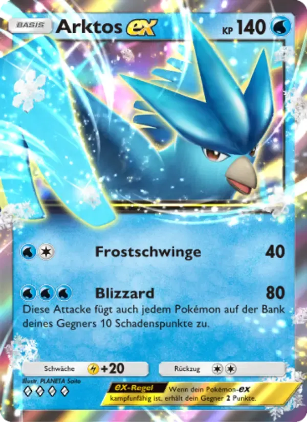 Articuno ex card in German